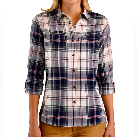 Carhartt Tops - Carhartt Fairview Plaid Shirt Vapor Gray, size M (8/10)